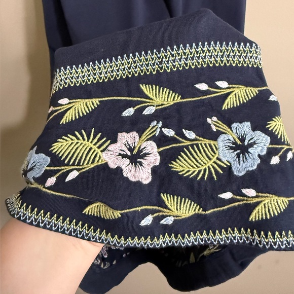 J. Jill Embroidered Smocked-Back Knit Dress. - Picture 5 of 11